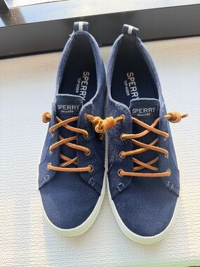 Navy Sperry Crest Vibe Shoes 7.5